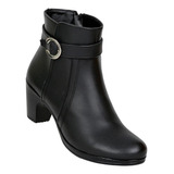 Botin Vitalia Mujer Negro Tipo Napa 2154