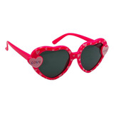 Óculos Sol Infantil Coração Moda Blogueirinha Fofinho Pink