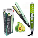 Combo Plancha Remington Aguacate Macadamia Vitamina+ Rizador