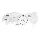 Reloj De Pared Decorativo Con Mapa Del Mundo, Reloj De Pared