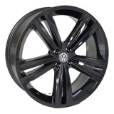 Jogo De Rodas Tiguan Rline Aro 17 4x100 Gol Saveiro Cor Preto Black Piano 4x100