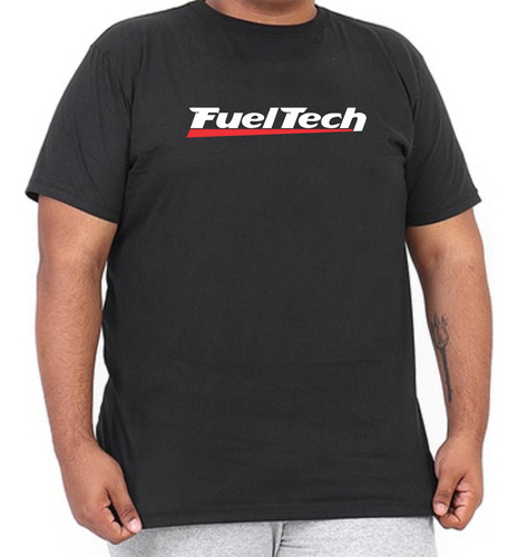 Camiseta Plus Size Fueltech Masculina Carro Turbo Tech