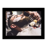 Quadro Decorativo Grande Barber Shop Barba Cliente Barbeiro