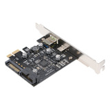 Placa De Expansão Pci-e Para Usb3.1 Tipo C Pci-e Para Carreg