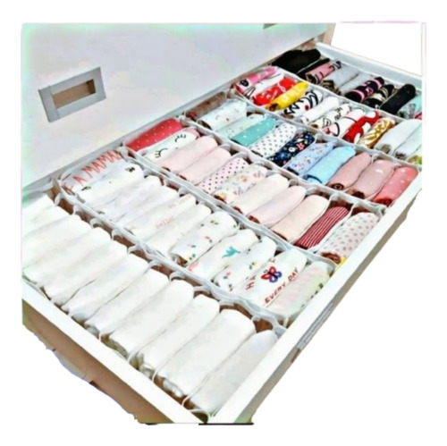  Colmeias Organizadoras De Gaveta Kit C 12un Bebe 15×40×10 