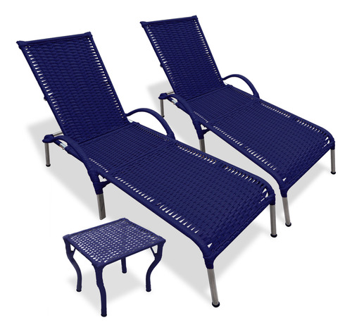 Kit 2 Cadeiras Mrd Decora Em Fibra Sintética E Regulagem Julia Mas Mesa Cor Azul