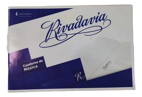 Cuaderno De Música Rivadavia 20 Hojas  26x18 Cm