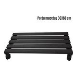 Base Soporte Maceta Portamaceta Ruedas 30x60cm Resistente