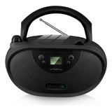 Reproductor Portátil De Cd Con Radio Am/fm, Hplay, Negro