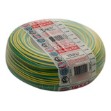 Cable Unipolar 6mm Pvc Verde/amarillo Imsa Plastix Cf (x Mt)