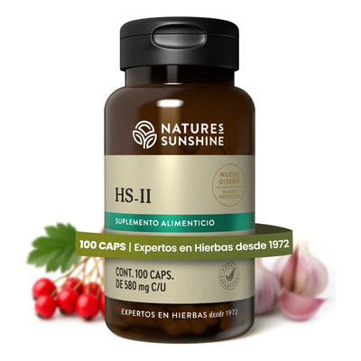 Nature's Sunshine | HS-II | Fibra, Minerales y Antioxidantes | Sabor Neutro | 100caps | Envío gratis