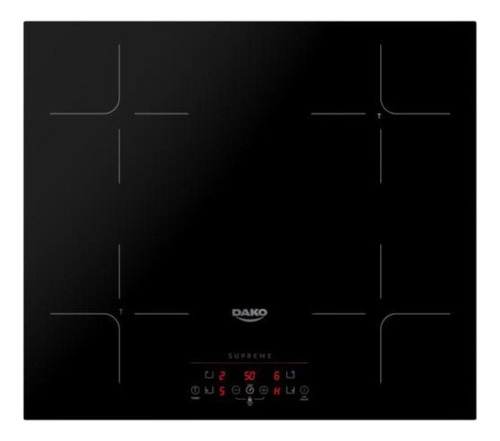 Cooktop Dako Supreme 4 Bocas Indução Preto 220 V