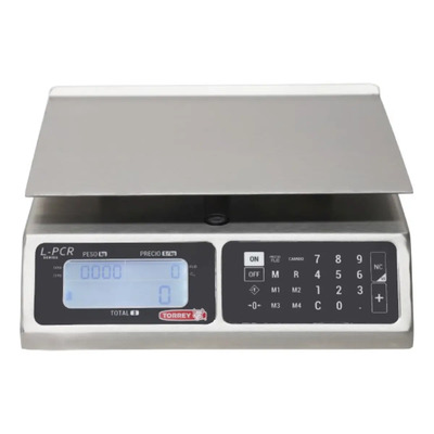 Bascula Comercial Torrey Digital 40 Kg Lpcr-40n A Inox. Puerto Usb Tipo B Recargable | Meses sin interés