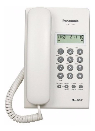 Teléfono Panasonic Kx-t7703 Fijo - Color Blanco