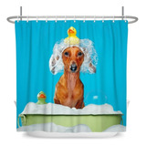 Cortina De Baño Con Estampado De Animales