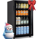 Mini Refrigerador De Bebidas Con Puerta De Vidrio Para 125 L