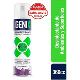 Desinfectante En Aerosol Igenix Lavanda 360cc 