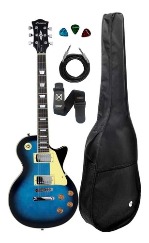 Guitarra Strinberg Les Paul Lps230 Azul + Kit Capa Cabo