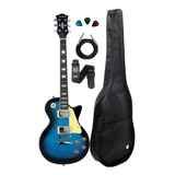 Guitarra Strinberg Les Paul Lps230 Azul + Kit Capa Cabo