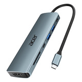 Hub Usb C Acer 7 En 1 Usb 3.1 4k Hdmi Pd100w Envio Inmediato