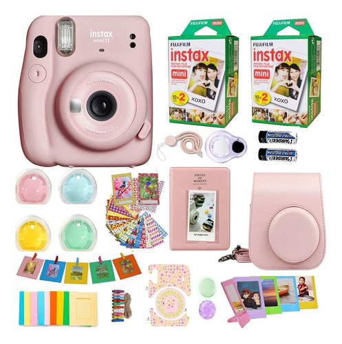 Cámara Fujifilm Instax Mini 11 Blush Pink + Película Fuji In