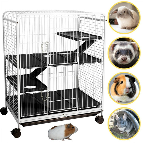 Gaiola Hamster Grande Luxo Multi-nível Conforto Total Coelho