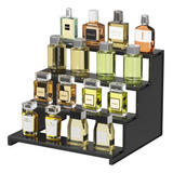 Organizador De  Tocador Y Perfumes Plastico Negro 30x23cm