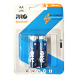 Pilha Alcalina Aa 2a Lr6 2 Pilhas Proeletronic