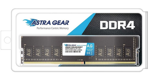 Astragear Memoria Ram Ddr4 4 Gb (4 Gbx1) 2666 Mhz Cl19 1.2 V