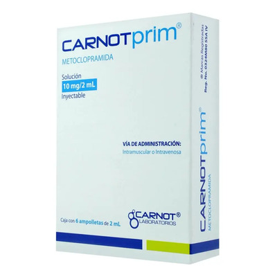 Carnotprim Solución Inyectable 10 Mg\u002F2 Ml, 6 Ampolletas 2 Ml | Envío gratis