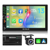 Autoestéreo 4+64gb 2din Carplay Android 13 Wifi Gps De 7 In 