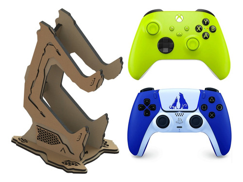 Suporte Porta Controle Videogame Gamer Ps4 Xbox One Ps3 Mdf 