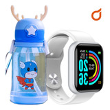 Smartwatch D20 Infantil + Garrafinha De Água 600ml