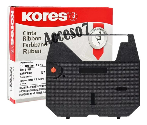 Cinta Kores 177 Para Maquina Escribir Electrica 001587