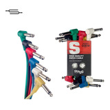 Cable Interpedal Plug L 8cm X6 Unidades  - Stagg Spc008le 