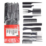 Set Peines Térmicos X 10 Unidades Barberia Peluqueria