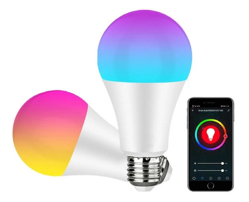 Lampara Led Smart 9w Bluetooh Colores Rgb App Celular