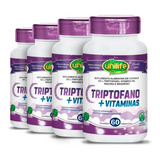 4 - Triptofano C/ Vitamina B6 Unilife - 60 Cápsulas De 500mg