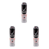 Desodorante Aerosol Rexona Masculino 48h 90g Kit Com 3