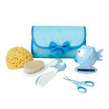 Conjunto De Higiene Kit De Beleza Bebê 5 Itens Chicco Azul