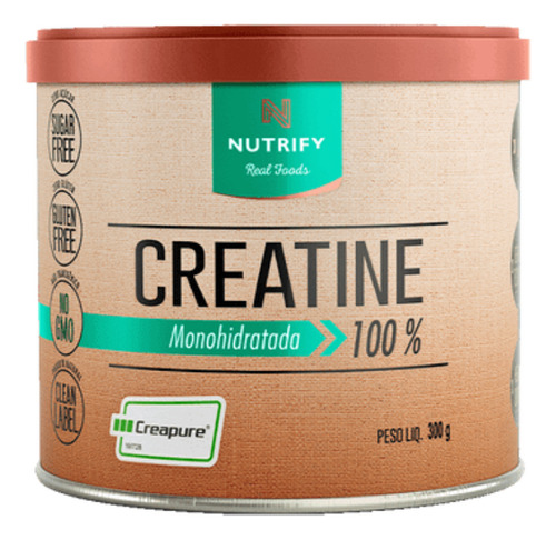 Creatina Nutrify 300g Creatine 100% Monohidratada creapure