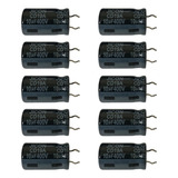 Kit 10 Capacitor Eletrolítico 10uf / 400v 105º 