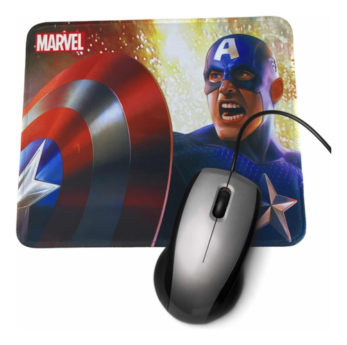 Mouse Pad Capitán America Alfombrilla Gamer Tapete