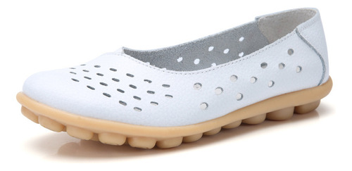Zapatos Planos 2024 De Cuero Suave Transpirable Para Mujer