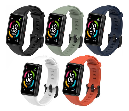 5 Piezas Correa Compatible Con Huawei Band 6 Honor Band 6 7