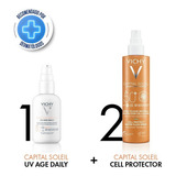 Combo Vichy Solar Cell Protect + Capital Solei Uv-age Daily 