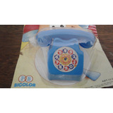 Brinquedo Antigo Telefone Bicolor