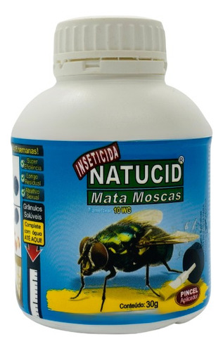 Natucid Mosquicida Mata Moscas E Mosquitos Frasco 30g