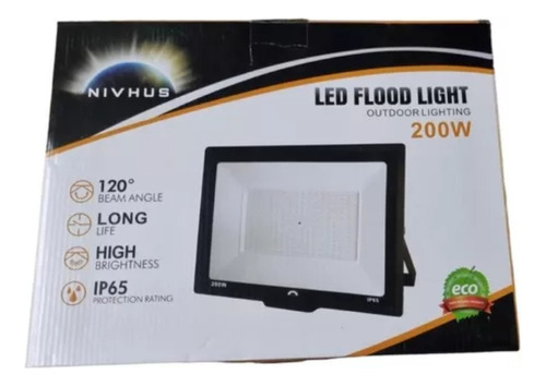 Reflector Led 200w Exterior Luz Fria Ip65