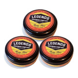 Pomada Fijacion Fuerte De 40gr Legends X3 Combo Barberia  